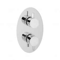 Chrome Recessed Valve Two Outlet 0005